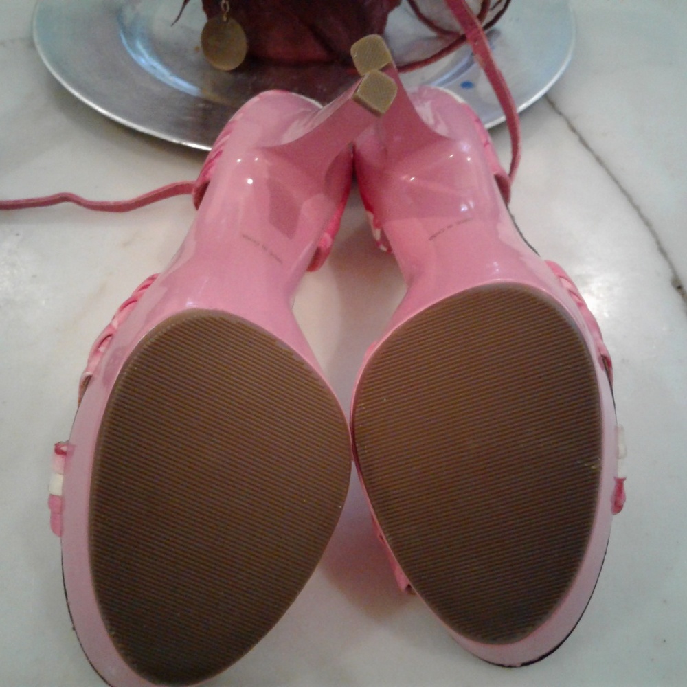 Pink Rose Platform Heels - Picture 8 of 8